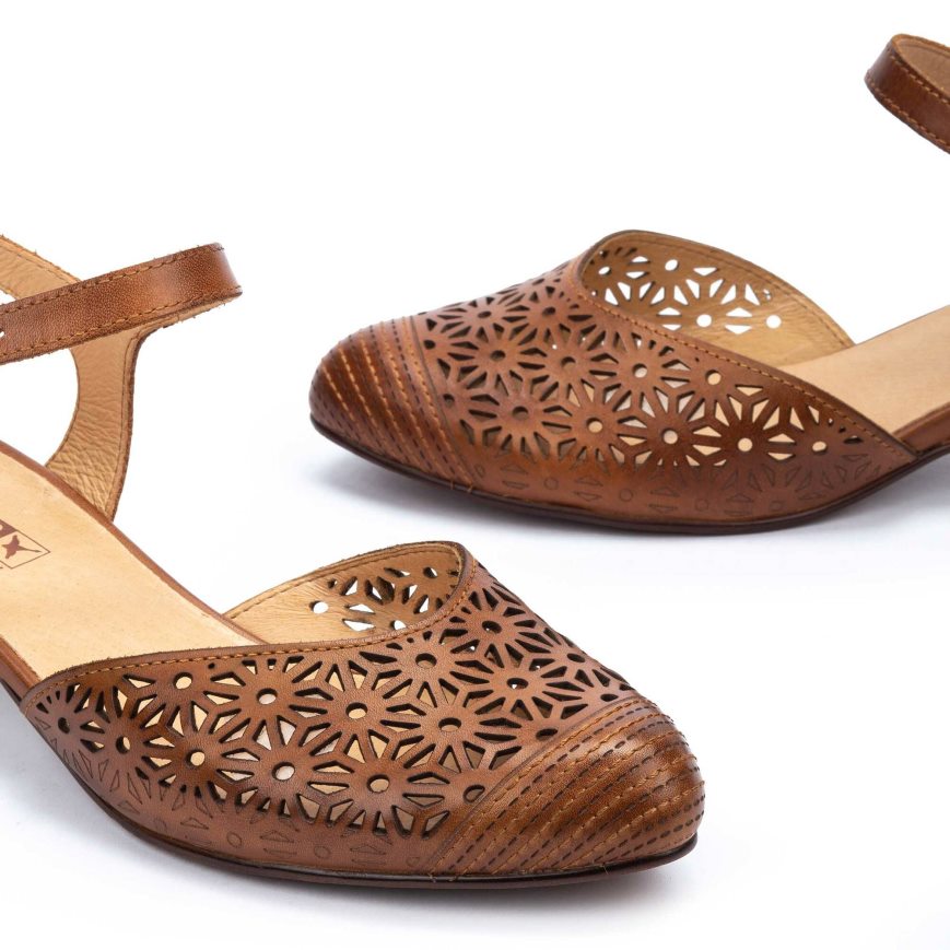 Women's Pikolinos ELBA Heels Sandals Brown | NZ S923180